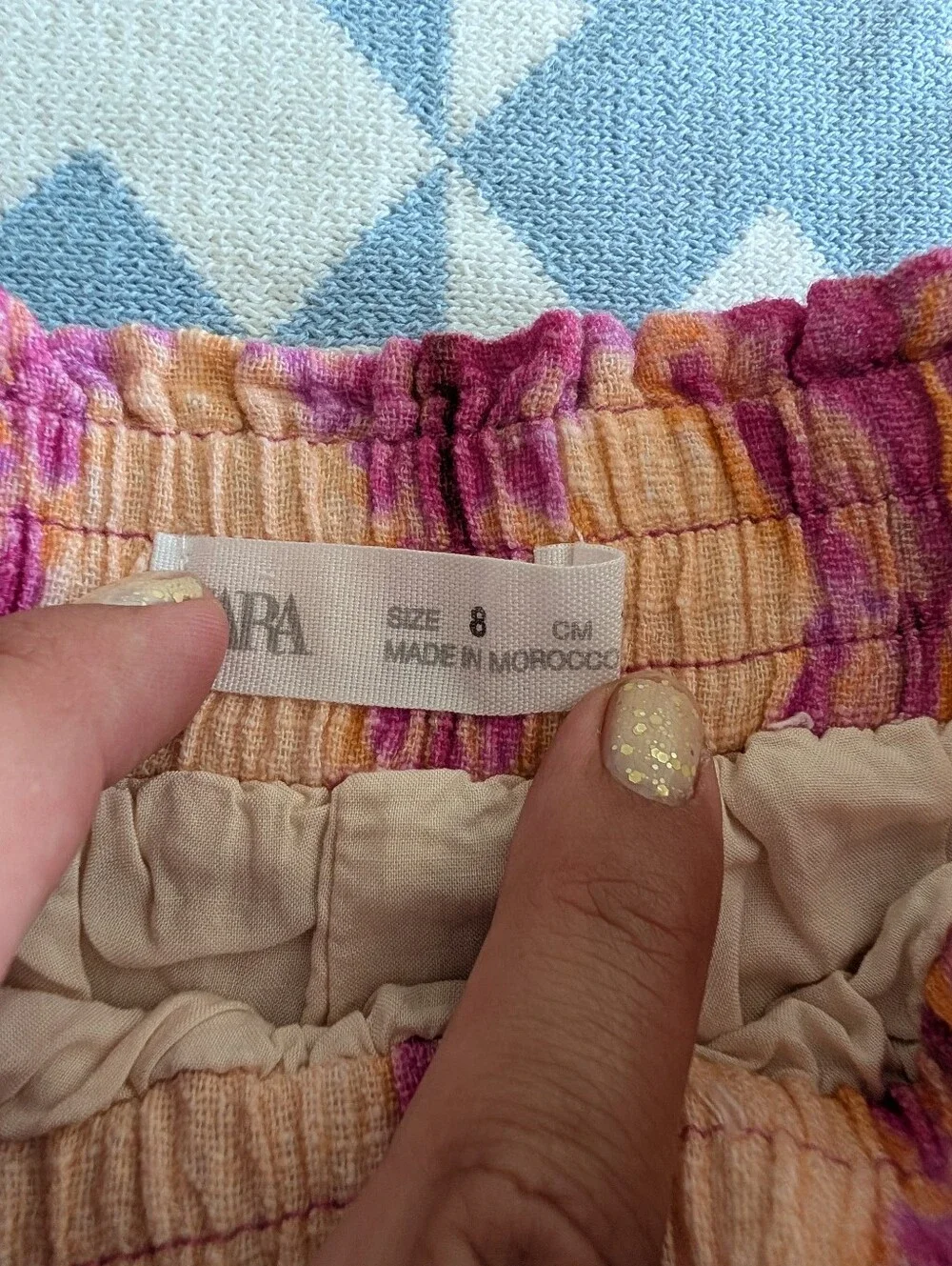 Bundle Of Zara Girls Pants Size 8 Tie Dye Cargo Wide Leg